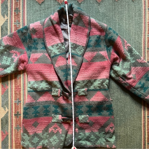 Vintage Eddie Bauer Western Southwest Native American Wool Coat - Picture 16 of 16